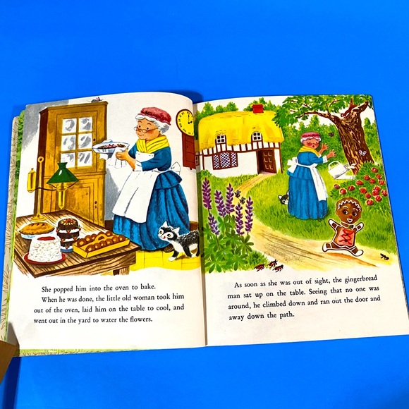 THE GINGERBREAD MAN VTG 1961 A LITTLE GOLDEN BOOK HARDCOVER CLASSIC STORY - Picture 6 of 15